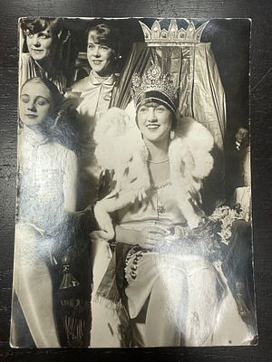 1926 г. Бал королевы Моды на троне. Германия . Фото 12х16,2 см.