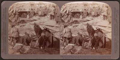 1905 г. Русско-японская война. Порт-Артур. Русские в окопах.