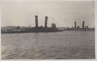 Порт-Артур. Затопленные корабли.