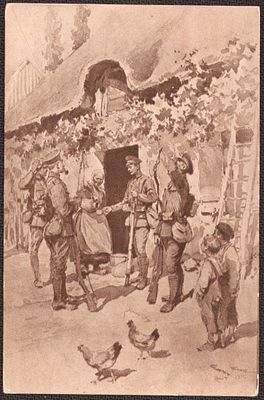 Английские войска в походе.