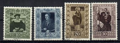 1953 г. Лихтенштейн , каталог Mi № 311-14, гаш. 125 евро.