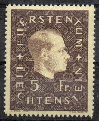 1939 г. Лихтенштейн . Mi 185, **, 90 евро.