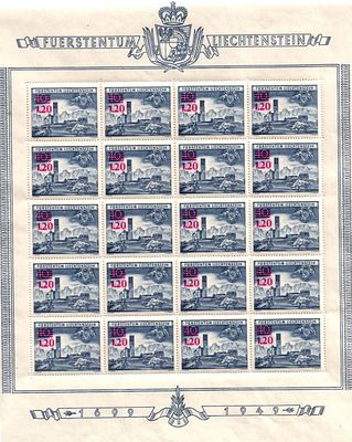 1952 г. Лихтенштейн. Mi 310, **. €900.