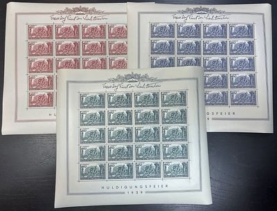 1939 г. Лихтенштейн. Mi 180-182, **, €400.