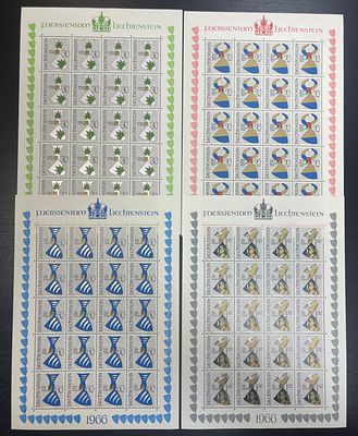 1966 г. Лихтенштейн , каталог Mi № 465-68, 100 евро. **