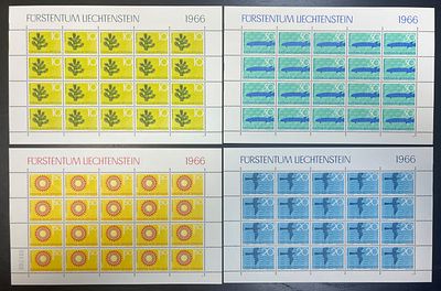 1966 г. Лихтенштейн , каталог Mi № 460-63, 96 евро. **