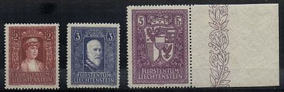 1933 г. Лихтенштейн .Mi140-142, ** 1500 евро.
