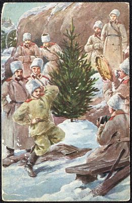 Первая Мировая война. Рождество на фронте, военная цензура.