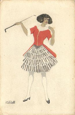 Почтовая открытка. Стиль Модерн. Mela Koehler
