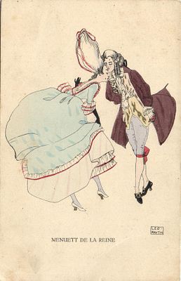 Почтовая открытка . Стиль Модерн. Leo Ravih