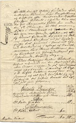 1800 г. Ценная бумага.