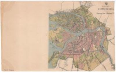 Открытка. С.-Петербург. План СПб.