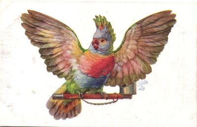 Живопись "Попугай"