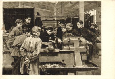 Г.Сатель. В ремесленном училище.