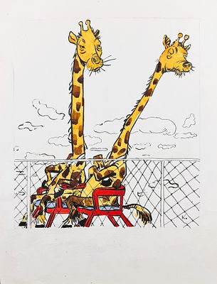 [ТОП ЛОТ]
Каневский, А. Жирафы. Иллюстрация к журналу &laquo;Крокодил&raquo;, 1960-е г.
. Каневский, А. 