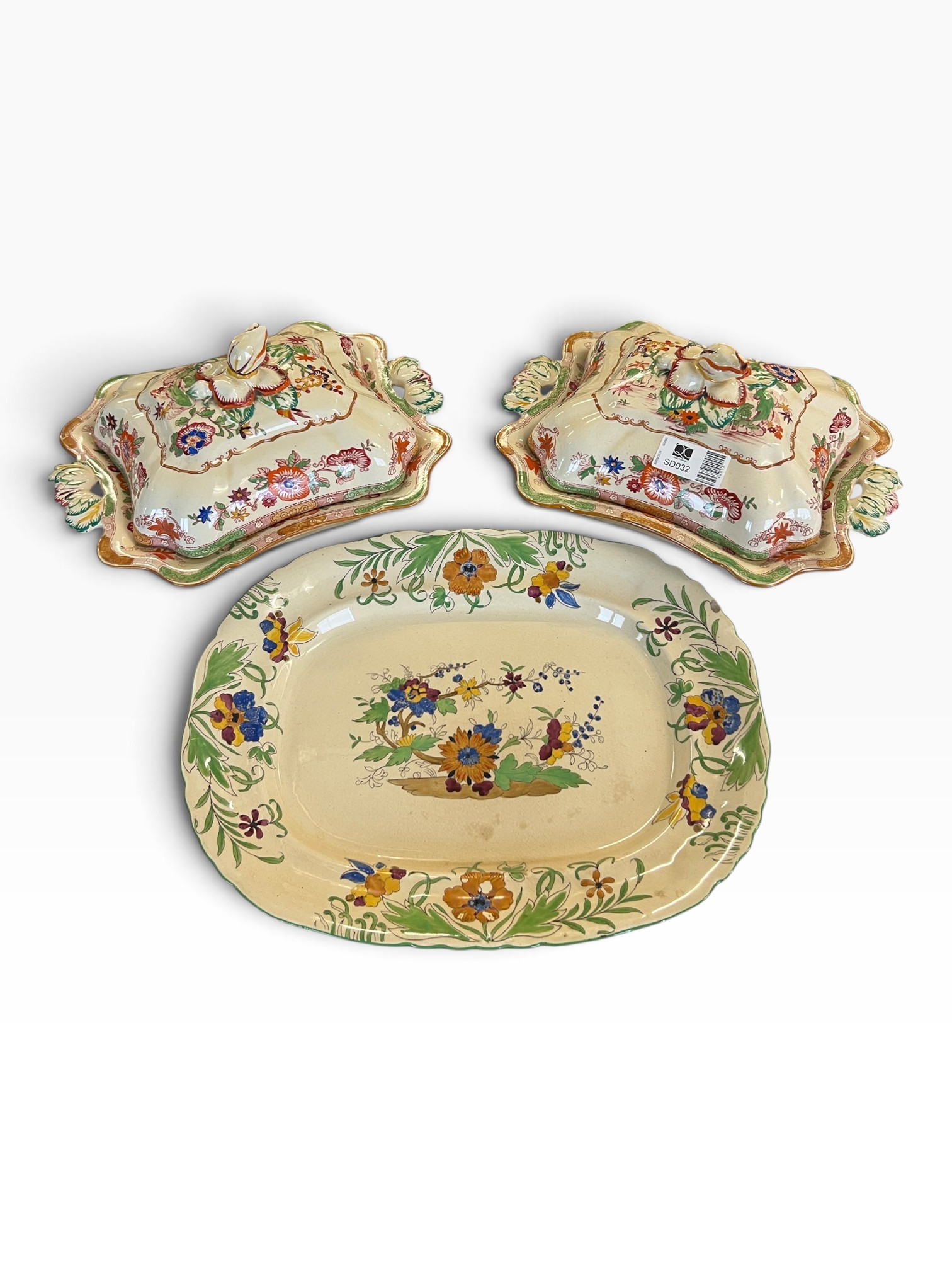 Antique Mason's Patent Ironstone 'Mikado' Pattern Covered Tureens and Serving
