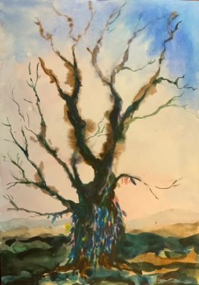 Екатерина Московская. Хакасия. 2016. Бумага, акварель, 30 &times; 21 см.Катерина Московская — 