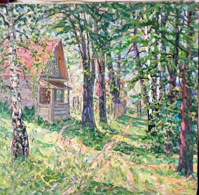 Виктор Котов. Березы. 1970-е. Холст, масло, 77 &times; 87 см.Виктор Иосифович Котов (1927 — 1994) в 