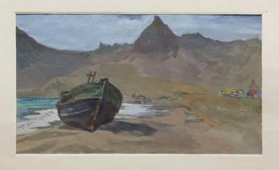 Берта Таллер. Коктебель. 1961. Бумага, акварель, 25 &times; 37 см. Берта Моисеевна Таллер, до 