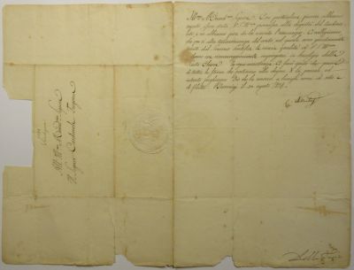 Autographs and manuscripts. House of Savoy - Carlo Alberto (Turin 1798 - Porto 1849). King of 