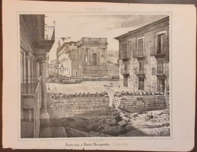 Prints. 1862 Palermo - Baricata to Porta Maqueda. 2 June 1860, cm. 29,5x22,5 (36x27) 