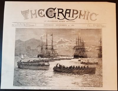 Prints. 1880 THE BRITISH FLEET...-A REGATTA OF PALERMO, cm. 22.5x15 + margins. Lithograph from 