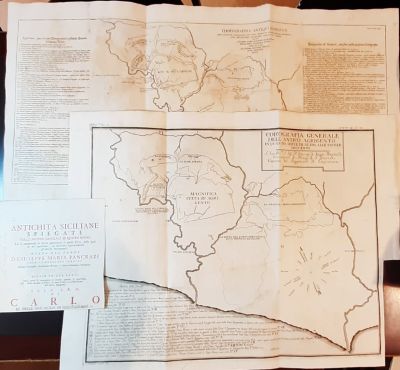 Italia. 1751 - AGRIGENTO Sicilyn antiquities explained, copper engraving, the 17 tables 