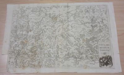 Europe and the Mediterranean. 1670 Germany - Map of the Duchy of Lorraine, cm. 48x33.5 + margins 