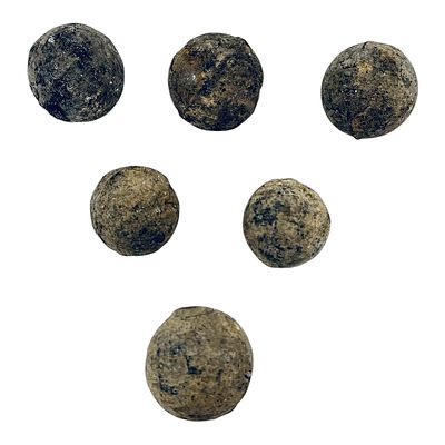 Six cannonballs for a culverin, Herzog Julius Hütte, Langelsheim, Braunschweig / Wolfenbüttel 