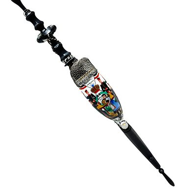 Reservist pipe Mölau, Inftr. Regmt. No. 17 Mühlhausen, 1886. porcelain, horn, and metal, The 