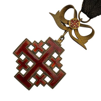 Dame’s Grand Cross of the Equestrian Order of the Holy Sepulchre of Jerusalem with Bow Suspension. 