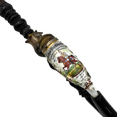 Reservist Pipe, Painted Porcelain, Garde-K&uuml;rassier-Regiment Berlin, Imperial Germany, 1908–1911. 