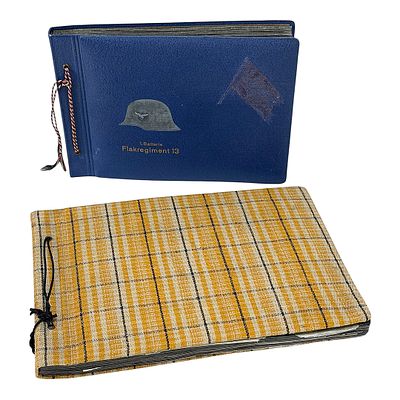2 Photo Albums Flak Regiment 13 & F.A.S. Wustrow (1935-1938). High-quality military estate set 