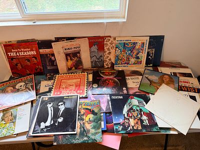 A Collection of Vintage Vinyl LP Records Including Rock Jazz and Pop. This collection consists 