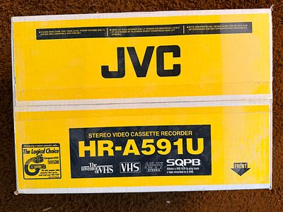 JVC HR-A591U Hi-Fi Stereo VHS Video Cassette Recorder in Original Sealed Box. A JVC model 