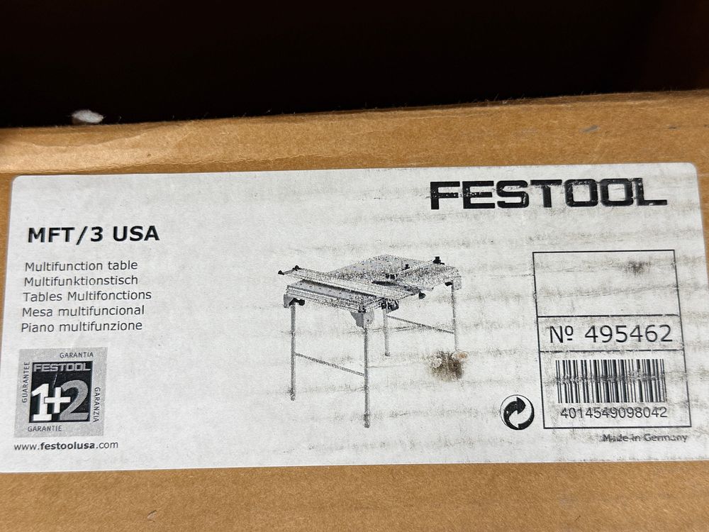 A Collection of Festool Professional Woodworking Equipment Including MFT/3 Multifunction Table 