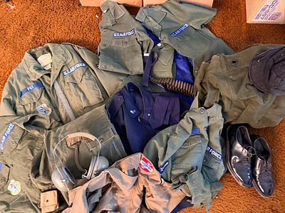 A Collection of United States Air Force Vietnam War Era OG-107 Uniforms and Field Equipment. This 