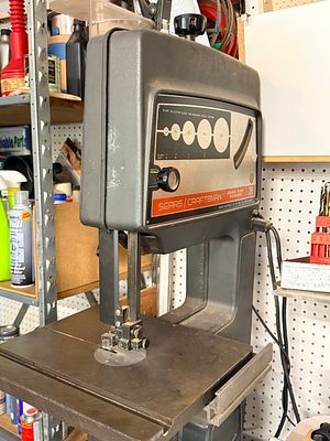 Sears Craftsman 12 Inch Band Saw Sander Model 113.24201 with Cabinet Stand. Sears Craftsman 