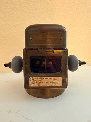 WWII U.S. Navy Bureau of Ships Mounted Compass by C.G. Conn Ltd. Dated 1943. This is a 