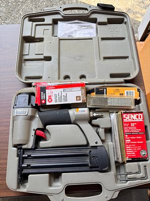 Porter-Cable BN200A 18-Gauge Pneumatic Brad Nailer Kit. A Porter-Cable model BN200A pneumatic 