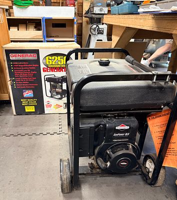 Generac 5000 Watt Portable Gasoline Generator with 10 HP Briggs and Stratton Engine. A portable 