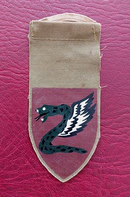 תג חטיבת צנחנים, ישן מאד , עשוי בד.