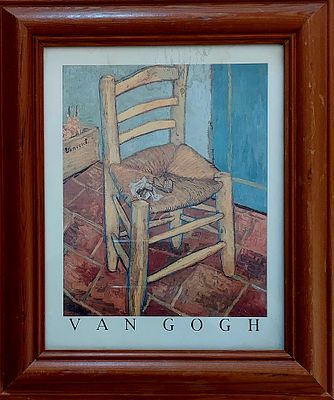 ואן גוך ממוסגר. יתכן צילום. 28&times;32 ס"מ.