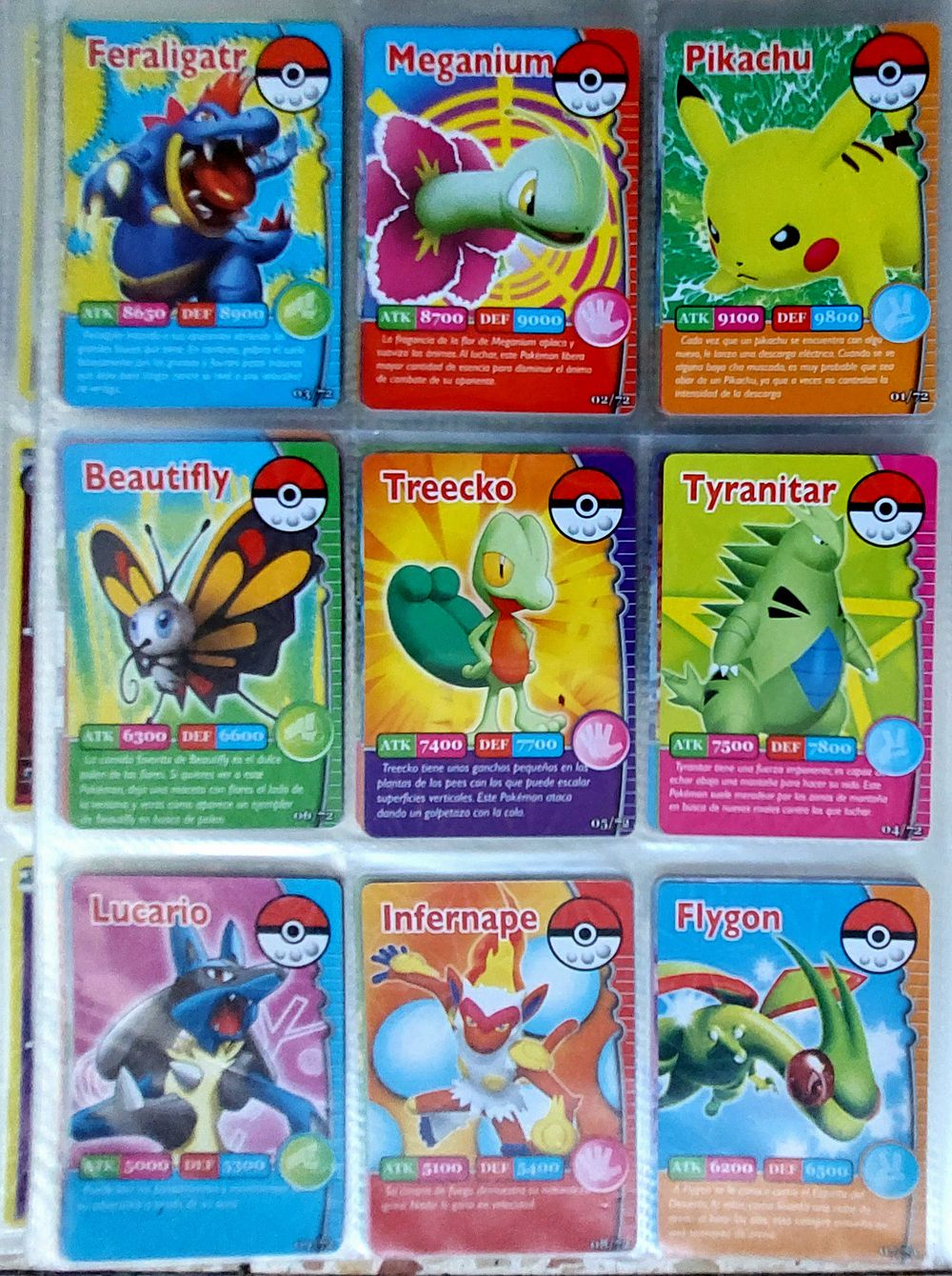 אלבום גדוש בקלפיי פוקימון. דמה לא מקוריים, מיועד למשחקי ילדים. מצב חדש.