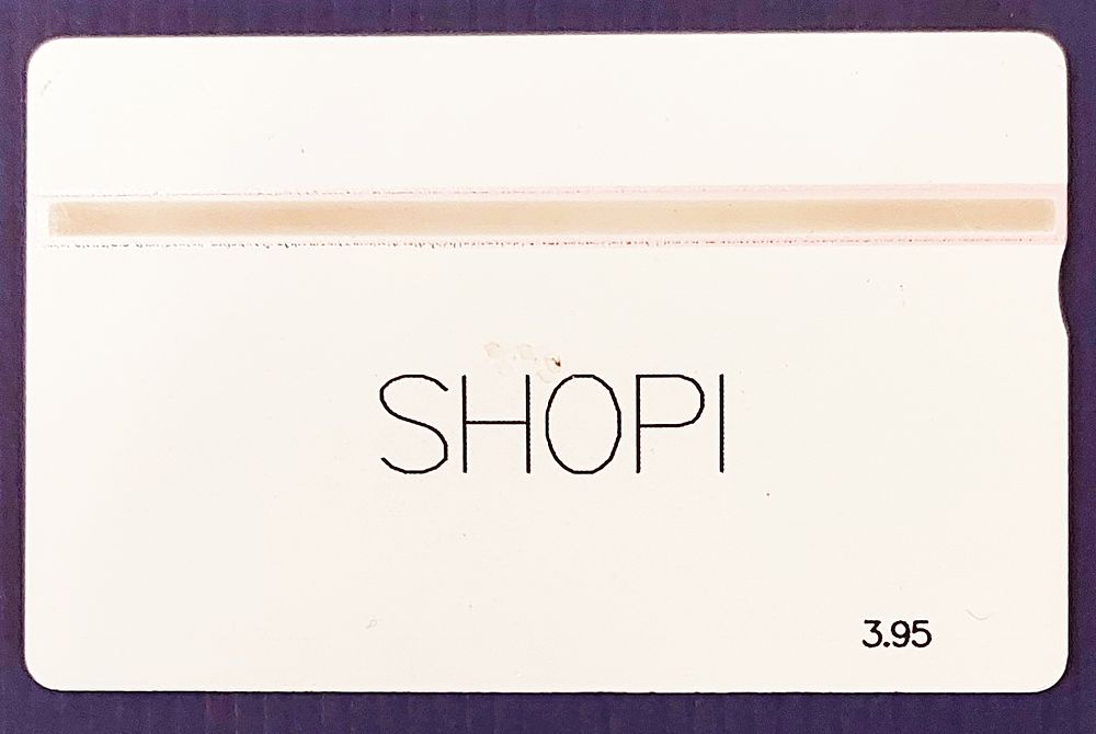 טלכרט בזק, כרטיס נסיון SHOPI [ש'ופי] תע"ש , מינט מצב מושלם. נדיר ביותר.