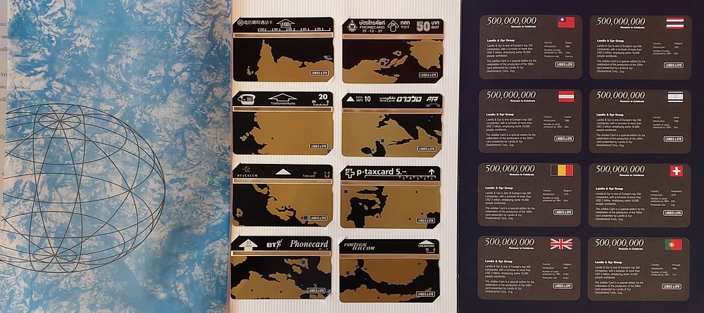 פולדר מפת העולם" 8 טלכרטים, כולל בזק ישראל. מצב שמור מאד, מינטים נדיר ביופיו.