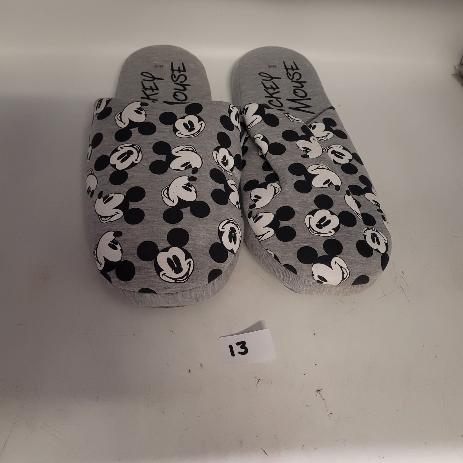 Men's Mickey Mouse Slippers Size 11/12