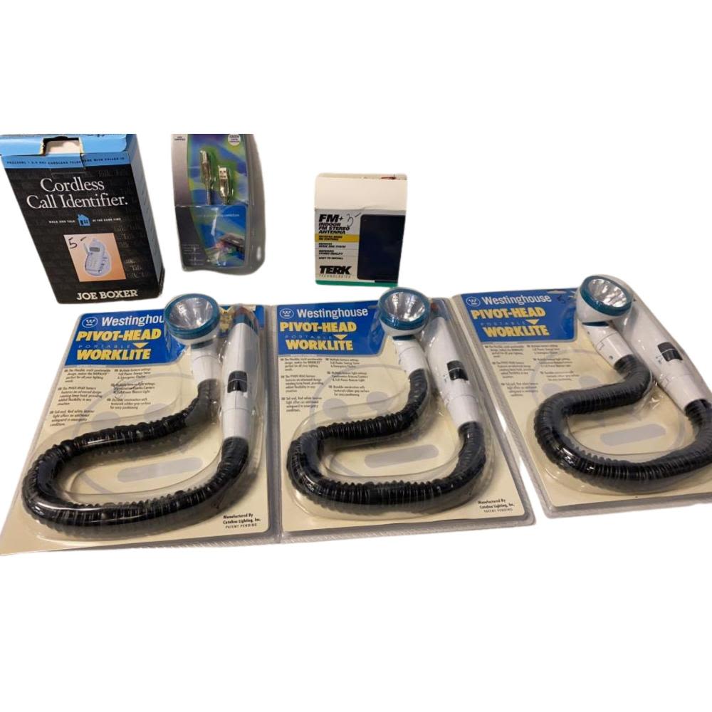Cordless Call Identifier, Westinghouse Pivot Head. work lights(new in package)