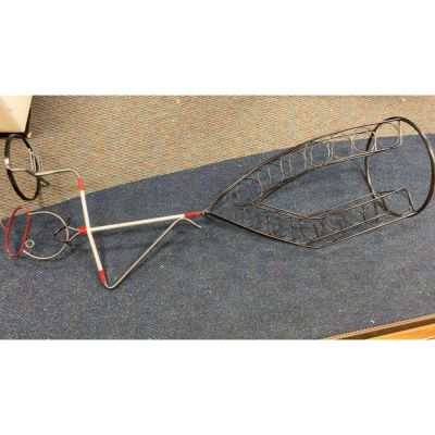 Metal Chef Rack Wine Holder. 64 inches tall