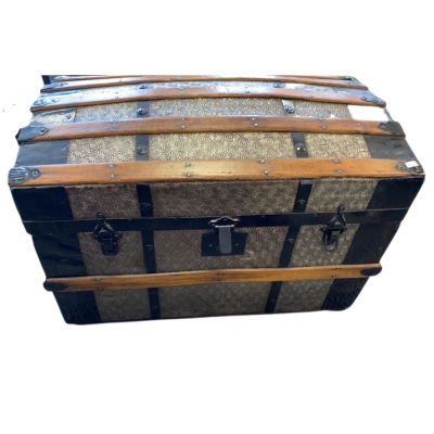 Antique Steamer Hump Back Trunk. 28 inches wide